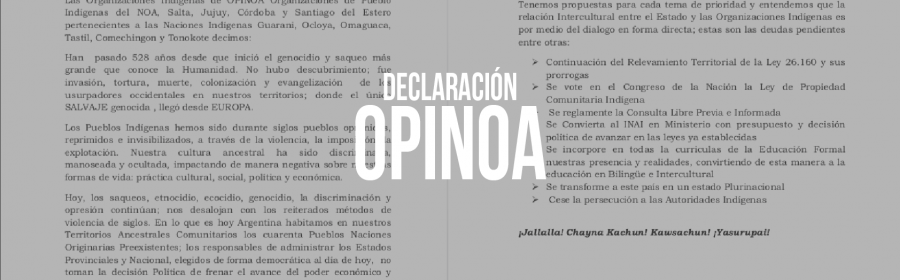 Declaración OPINOA